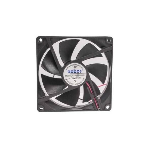 90x90x25mm 12V 0.26A Fan 2 Kablolu - 1