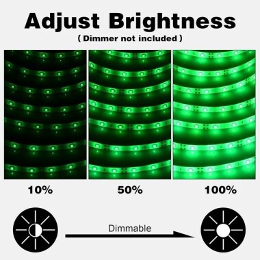 9mm 12V Yeşil Bağ LED Yüksek Kaliteli Devre Kartı ile Birlikte (50 Adet) - 5