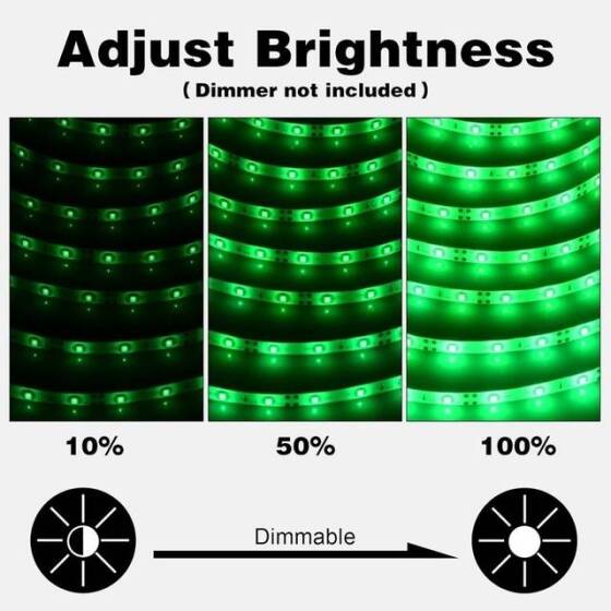 9mm 12V Yeşil Bağ LED Yüksek Kaliteli Devre Kartı ile Birlikte (50 Adet) - 5