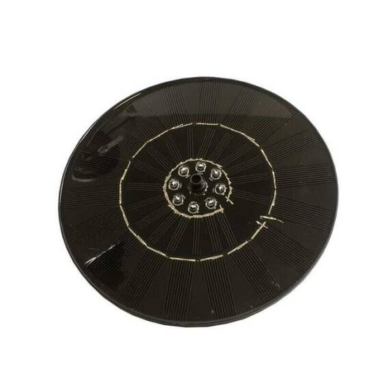 9V 300mA Ledli Daire Solar Panel - Işıklı Güneş Pili - 1