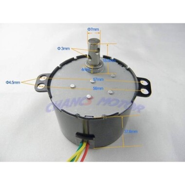 AC 110V 6W 60RPM 50KTYZ Senkron Motor Kalıcı Mıknatıslı - 3