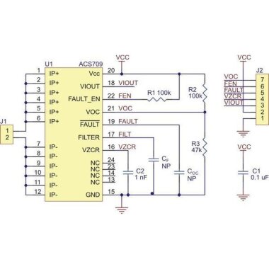 ACS709 Akım Sensörü -75A / +75A - 4