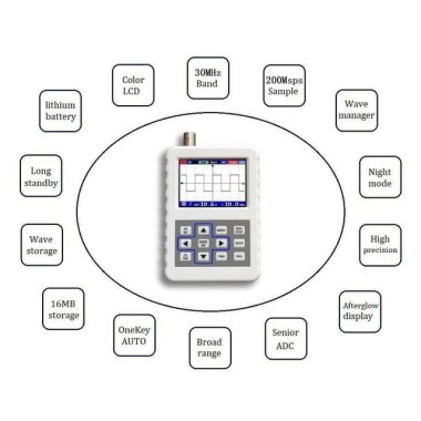 ADS2031H Dijital Osiloskop 30MHz 200Ms/s - 3