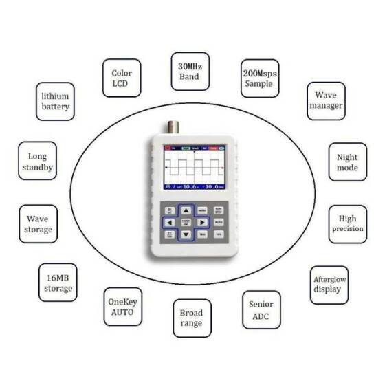 ADS2031H Dijital Osiloskop 30MHz 200Ms/s - 3