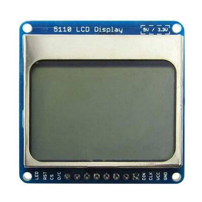 Arduino 1.6 inch Nokia 5110 Lcd Ekran Mavi - 1