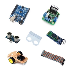 Arduino Bluetooth Robot Araba Kiti - Kit01 - Maker Marketim