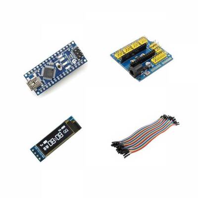 Arduino Nano 128X32 OLED LCD Ekran Eğitim Seti - Kit03