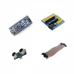 Arduino Nano HC-SR04 Ultrasonik Eğitim Seti - Kit04 - 1