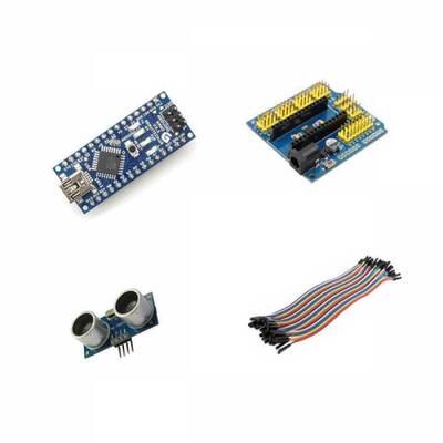 Arduino Nano HC-SR04 Ultrasonik Eğitim Seti - Kit04 - 1