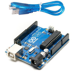 Arduino Uno R3 Dip Klon (USB Kablo Dahil) - 1