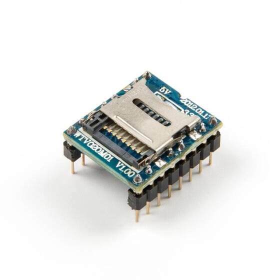 Arduino WTV020-SD-16P için Mini SD Kart MP3 Ses Modülü - 2