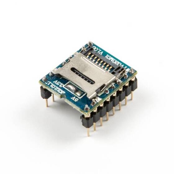 Arduino WTV020-SD-16P için Mini SD Kart MP3 Ses Modülü - 4