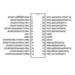 ATMEGA168A PU 8-Bit 20MHz Mikrodenetleyici DIP-28 - 2