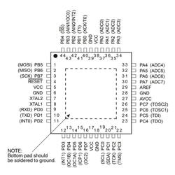 ATMEGA16A-AU SMD 8-Bit 16Mhz Mikrodenetleyici TQFP-44 - 2