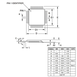 ATMEGA16A-AU SMD 8-Bit 16Mhz Mikrodenetleyici TQFP-44 - 3