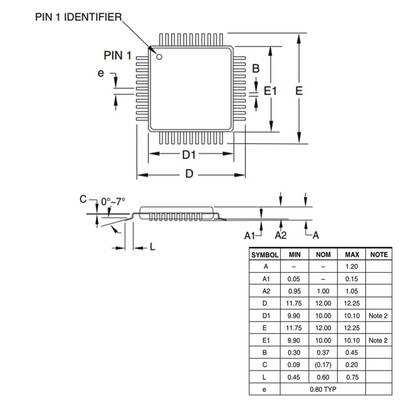 ATMEGA16A-AU SMD 8-Bit 16Mhz Mikrodenetleyici TQFP-44 - 3