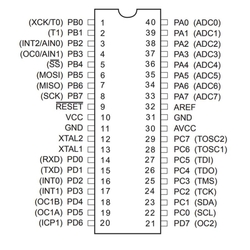 ATMEGA16A-PU 8-Bit 16MHz Mikrodenetleyici DIP-40 - 2