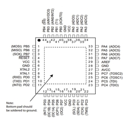 ATMEGA32A-AU SMD 8-Bit 16Mhz Mikrodenetleyici TQFP-44 - 2
