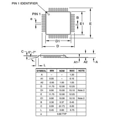 ATMEGA32A-AU SMD 8-Bit 16Mhz Mikrodenetleyici TQFP-44 - 3
