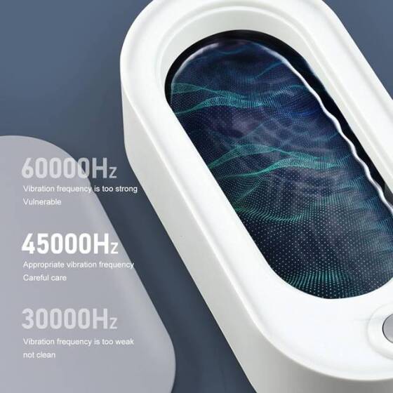 Beyaz Mini Ultrasonik Temizleme Makinesi 2 - Pilsiz - 6