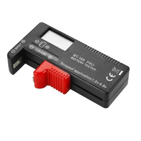 BT-168 PRO Ekranlı Pil Voltaj Kapasite Test Cihazı 1.2V-4.8V ve 9V - 1