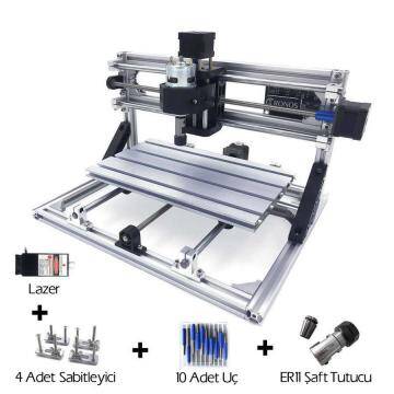CNC2418 2500mW Lazerli CNC Makinesi - Kesim Tezgahı - 1