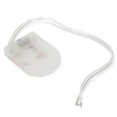 CR2032 Kapaklı Anahtarlı Pil Yuvası - Şeffaf - Görsu Elektronik