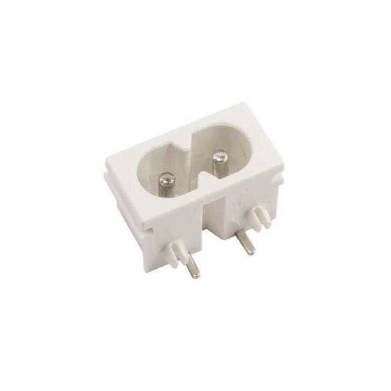 DB-8 C8 Erkek Power Soketi 90 Derece 22x12mm - Beyaz - 1