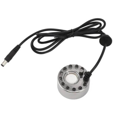 DC 24V 16mm 12 LED Alaşımlı Hava Nemlendirici Mist Maker Nebulizatör 46x38mm - 2