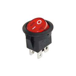 DC131 4P On/Off Anahtar 220V 20mm Işıklı Yuvarlak - 1