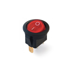 DC131A 3P On/Off Anahtar 12V 20mm Işıksız Yuvarlak - 1