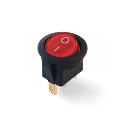DC134D 3P On/Off Anahtar 220V 16mm Işıklı Yuvarlak - 1