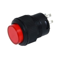 DC180 16mm Kırmızı Işıklı Yaylı Buton - 1