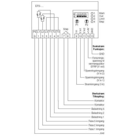 EFS-9252 25A Üç Fazlı Güç Kontrol Cihazı - 2