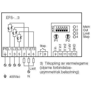 EFS-9253 25A Üç Fazlı Güç Kontrol Cihazı - 2