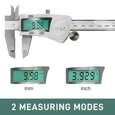 0-150mm Stainless Steel Digital Display Vernier Calipers (With Battery) - 3