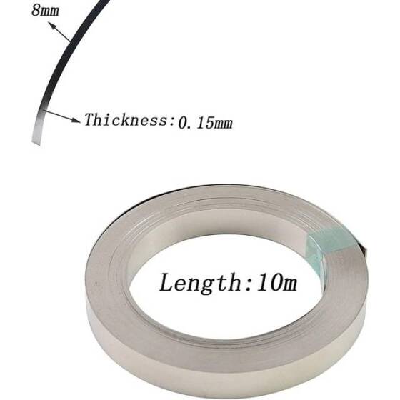 0-1x5mmx10M Nickel Plated Steel Strip For 18650 Battery Pack Welding - 3