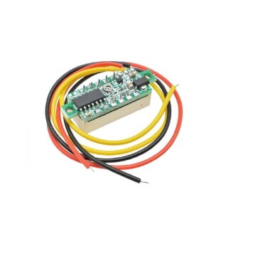 0.28 Inch 0-100V Three Wire DC Voltmeter Green - 3