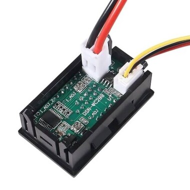 0.28 Inch 100V 50A Dual Led Voltmeter Ammeter Blue+Red - 2