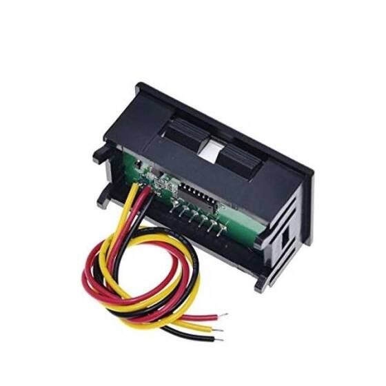 0.56 inch 0-30V Three Wire DC Voltmeter Red - 3