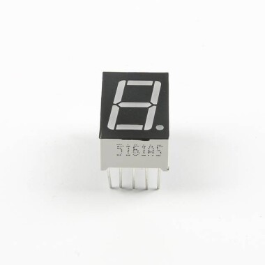 0.56 Inch Red 1 Digit 7 Segment Led Display 10 Pin Common Anode (CA) - 3