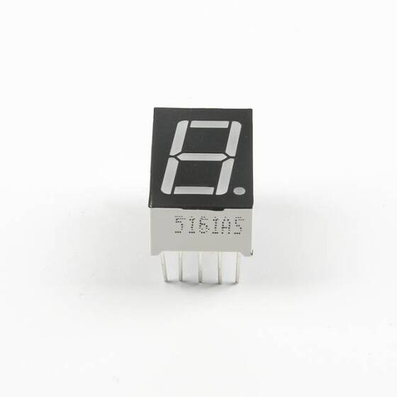 0.56 Inch Red 1 Digit 7 Segment Led Display 10 Pin Common Anode (CA) - 3