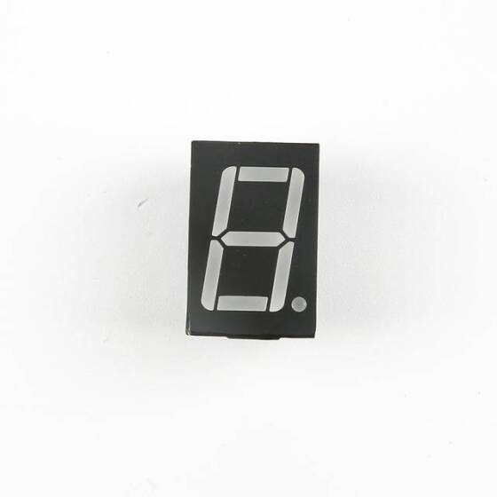 0.56 Inch Red 1 Digit 7 Segment Led Display 10 Pin Common Anode (CA) - 4