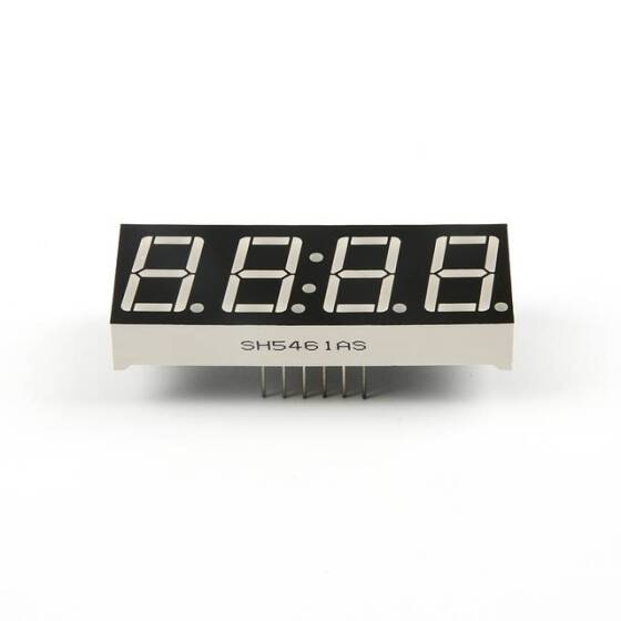0.56 Inch With Clock Red 4 Digit 7 Segment Led Display CC 12 Pin - 4