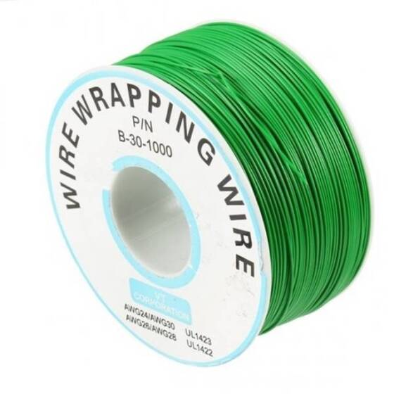 0.5mm Copper Wire OK Line 30AWG 230m Green - 2