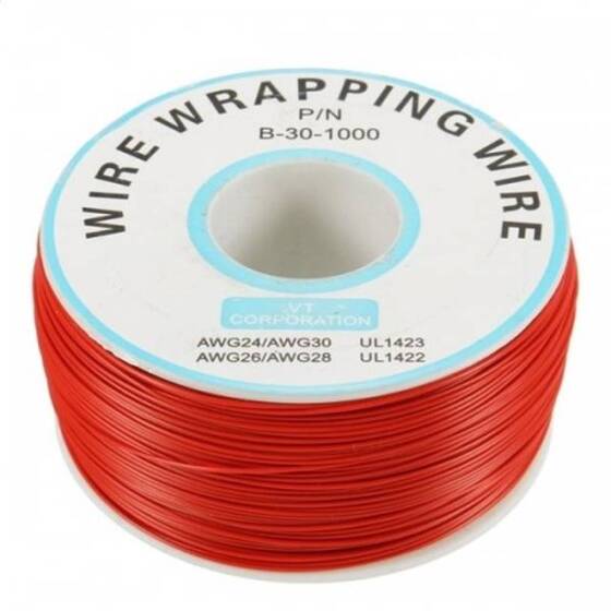 0.5mm Copper Wire OK Line 30AWG 230m Red - 2