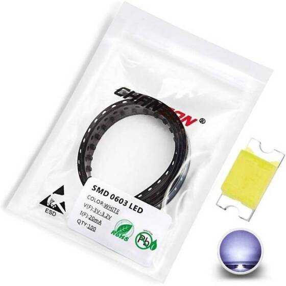 0603 (1608) SMD LED White - 1