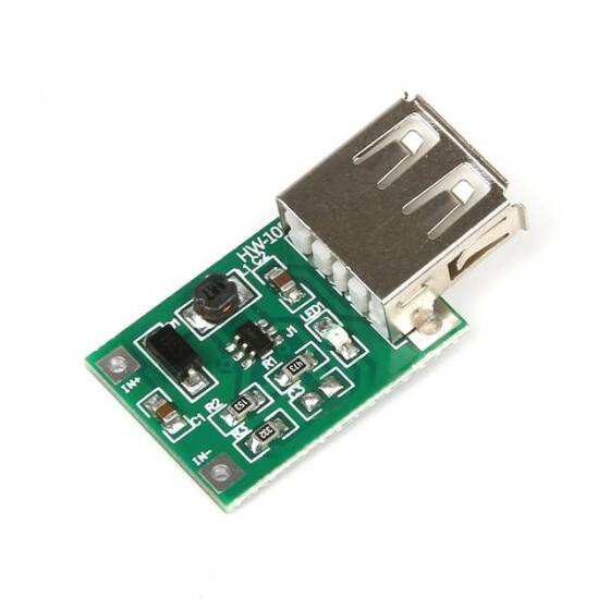 0.9V-5V to 5V 600MA USB Output Charger Step up Power Module Mini DC-DC Boost Converter Green - 3