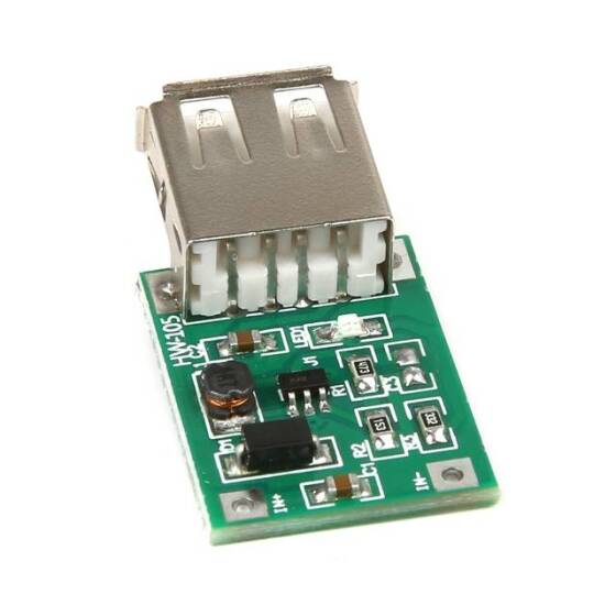 0.9V-5V to 5V 600MA USB Output Charger Step up Power Module Mini DC-DC Boost Converter Green - 5