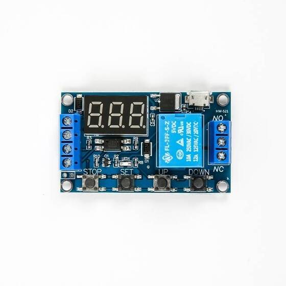1 Channel Delay Power-Off Relay Module With Cycle Timing Circuit Switch - 11